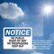 Signmission No Public Right-Of-Way No Trespassing Keep Out OSHA Notice Sign, Vinyl Decal, 10in W x 7in L, 2PK OS-2PACK-NS-D-710-L-14766 - alternate 5